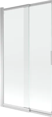 Produktbild von Mexen Fox Duschwand 2-flügelig verschiebbar 100 x 150 cm, transparent, Chrom - 891-100-002-01-00