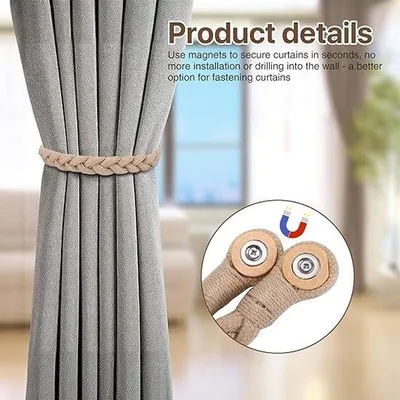 Produktbild von Famanu Vorhanghalter Magnetisch - Set 2