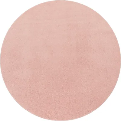 Produktbild von TT Home Wohnzimmer Teppich Kurzflor Anti-Rutsch Rückseite Unifarben Modern Waschbar Größe 120 cm Rund