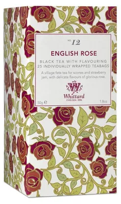 Zdjęcie produktu dla Czarna herbata Whittard of Chelsea English Rose, 25 szt.