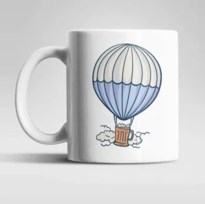 Produktbild von Bier Ballon Kaffeetasse Teetasse Geschenkidee