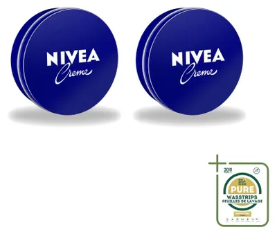 Immagine prodotto di 2 confezioni di crema idratante Nivea - 150 ml ciascuna - confezione risparmio - 2 pezzi