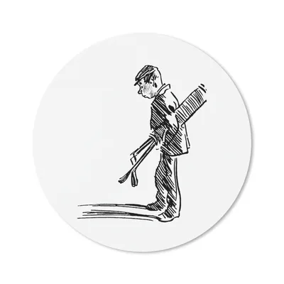 Produktbild von MuchoWow® Mauspad Mousepad Jahrgang - Golf - Sport 30x30 cm - Mousepads - Maus Mat - Pad - Mausunterlage - Tischunterlage - Schreibtischmatten