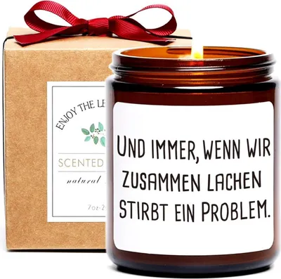 Image de Bougie parfumée Cadeau Cire de soja naturelle 200g 45-50h de combustion Boîte cadeau