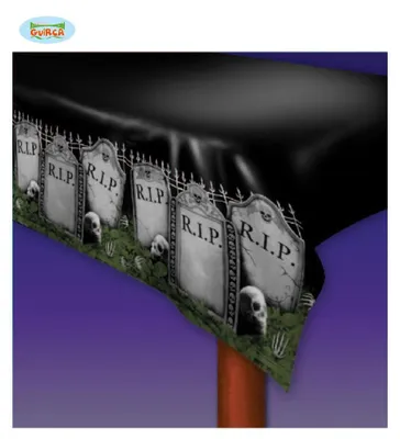 Produktbild von Halloween Tischtuch Friedhof, 274 x 137 cm