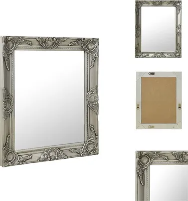 Immagine prodotto di vidaXL Specchio da parete in stile barocco 50x60 cm argento - Specchio