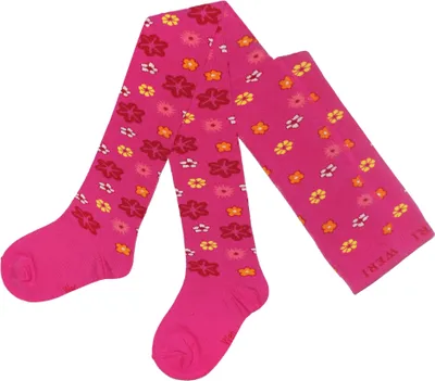 Produktbild von Kinderstrumpfhosen für Mädchen aus Baumwolle Gänseblümchen Pink Größe 74