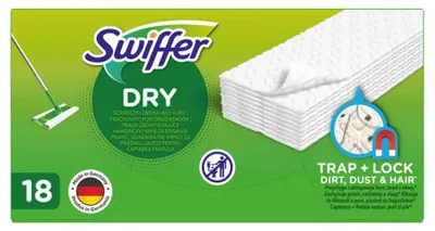 Zdjęcie produktu dla Swiffer Dry Ściereczki zbierające kurz 18 sztuk