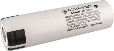 Image de Panasonic NCR18650BD Accumulateur spécial 18650 Flat-Top Li-Ion 3.6 V 3200 mAh (139625)