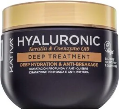 Obrázek produktu pro Kativa Hyaluronic Keratin - Coenzyme Q10 Deep Treatment posilující maska s kyselinou hyaluronovou 300 ml