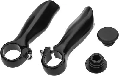 Produktbild von Famanu Aluminium Bar Ends Set von 2 für MTB und Rennrad - Schwarz