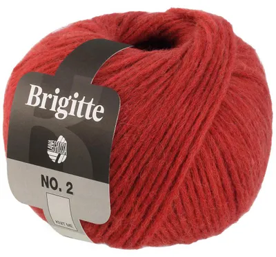 Produktbild von Lana Grossa BRIGITTE NO. 2 Wolle 50 g 140 m Alpaka Baumwolle Strickgarn Farbe 059 - Rost