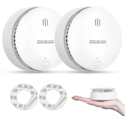 Rauchmelder 2er-Set, 10 Jahre Batterie, TÜV/EN 14604, ohne Bohren