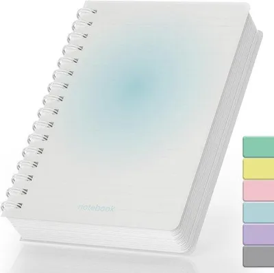 Produktbild von Famanu Notizbuch A5 300 Seiten - Spiralnotizbuch für Schule und Arbeit