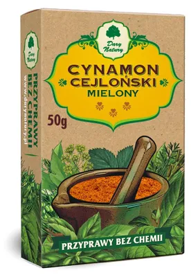 CYNAMON CEJLOŃSKI MIELONY 50 g - DARY NATURY