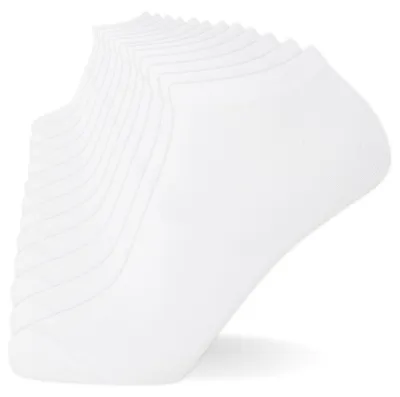 Immagine prodotto di FM London Calzini sportivi unisex, modello basic (confezione da 12), colore bianco, taglia 43-46 EU
