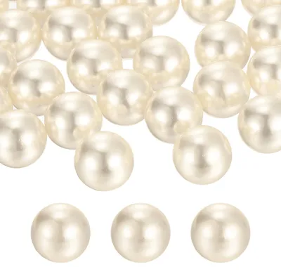 70 cremeweiße ABS-Kunstperlen, 20 mm, 300 g, Vasenfüller