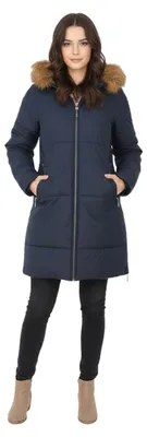 Immagine prodotto di Giacca imbottita invernale da donna Dewberry, colore blu navy, taglia S