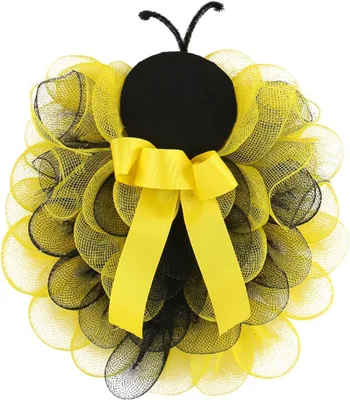 Produktbild von Sommerlicher Bienenkranz – 35,5 cm (14 Zoll), Bienenmotiv, Party-/Türdekoration