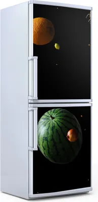 Produktbild von Kühlschrankdekoration 70x180 cm Aufkleber auf dem Kühlschrank - Frucht des Planeten
