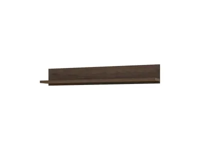 Zdjęcie produktu dla Półka wisząca OLIN Szerokość 147 cm Orzech Okapi / czarny Helvetia Meble 24OKJC02
