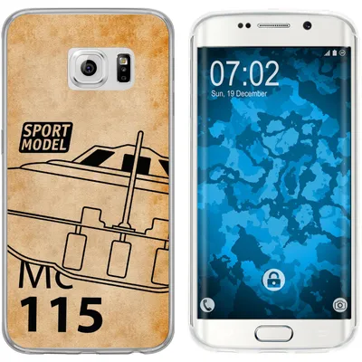 Produktbild von PhoneNatic Case kompatibel mit Samsung Galaxy S6 Edge Silikon-Hülle Space U.F.O. M1