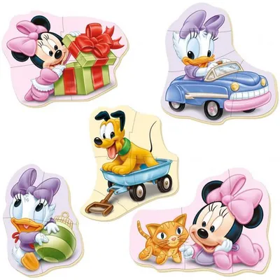 Image de 5 puzzles progressifs baby minnie 3 - 5 pièces - educa - 15612