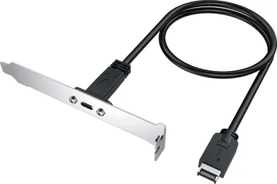 Produktbild von GRAUGEAR Verlängerungskabel mit PCI Blende.Type-E auf Type-C retail