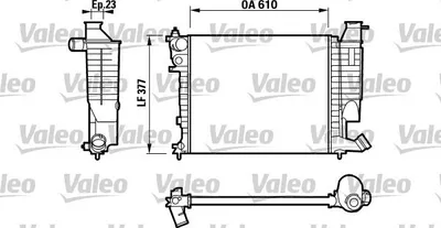Produktbild von VALEO Kühler, Motorkühlung  732535