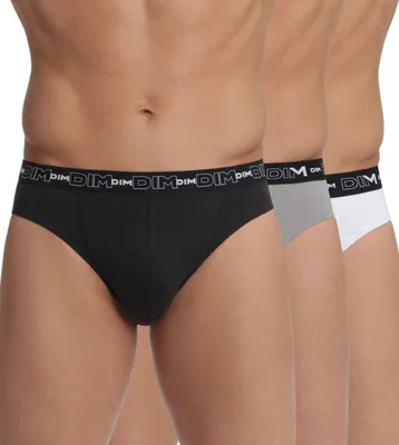 Productafbeelding van Heren slip met stretch, katoen, zwart/grijs/wit