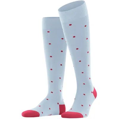 Image de Chaussettes mi-longues FALKE Dot pour homme 6594 - bleu clair 43-46