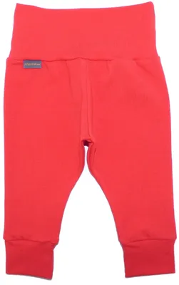 Productafbeelding van MAUALA Baby meisjes leggings, katoenen jersey met brede tailleband (80, rood)