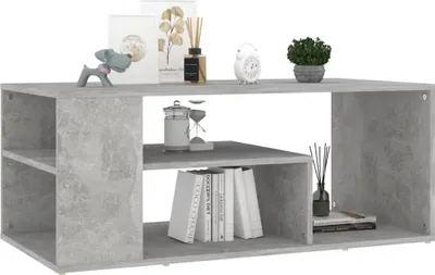 Produktbild von vidaXL Couchtisch Betongrau 100x50x40 cm Holzwerkstoff - Couchtisch - Couchtische - Sofatisch - Sofatische