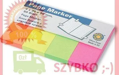 Zdjęcie produktu dla Zakładki indeksujące pastelowe 4 kolory 200 sztuk