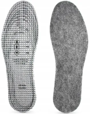 Produktbild von Warme Filz Aluterm Einlegesohlen für Schuhe 32-46