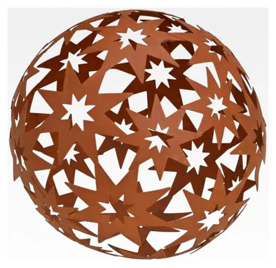 Produktbild von Dekokugel Garten Metall Kugel Sterne 18 cm