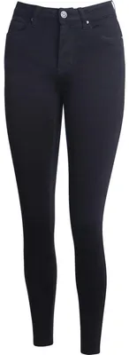 Produktbild von topschuhe24 2744 Damen Skinny Jeans Hose High Waist , Farbe:Schwarz, Größe:36 EU