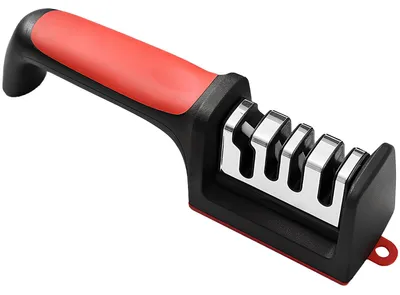 Produktbild von 4-in-1-Messer-Schärfer mit Wolframstahl und Keramikschleifsteinen