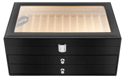 Obrázok produktu pre Box na perá, drevený organizér, elegantné riešenie na odkladanie, čierny