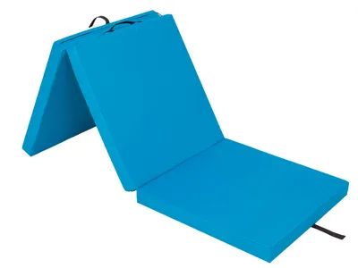 Produktbild von Klappmatratze, Trainingsmatratze, Schlafzimmer, Gästematratze, Campingmatratze, Liegefläche, Strandmatratze, Matratze, Größe L -BLAU