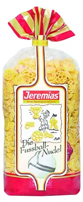 Image de Jeremias Classic Family nouilles de football à l'œuf frais 500g paquet de 4