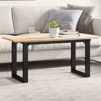 Produktbild von Couchtischbeine im O-Design aus Stahl, Tischgestell für Beistelltische, Industrie-Stil, 80x40x43cm