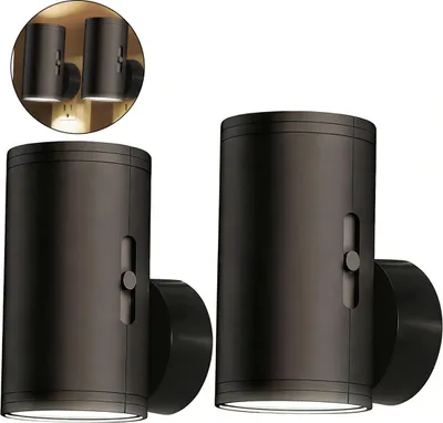 Produktbild von Plug-in Nachtlampe mit Dämmerungssensor, 2er Set, dimmbar 0-100 Lumen, warmweiß 3000K, für Flur, Treppen, Schlafzimmer, Wohnzimmer