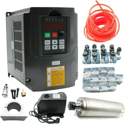 Zdjęcie produktu dla silnik wrzeciona o mocy 2,2 kW do frezu i przetwornica częstotliwości VFD DIY CNC