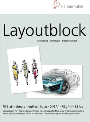 Produktbild von Hahnemühle Layout-Block A 4 75 Blatt 75 g