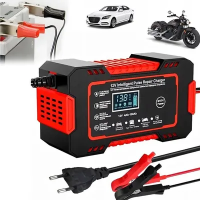 Obrázok produktu pre Inteligentný prostownik 12V 10A LCD automatické nabíjanie batérie funkcia opravy režimy AGM GEL