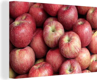 Produktbild von OneMillionCanvasses® - Leinwandbilder - 150x100 cm, Apfel - Rot - Obst, Wandbilder Kunstdruck Wanddekoration