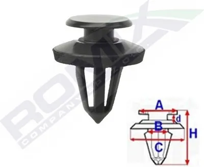 Produktbild von 10x ROMIX C70303 Clip Innenraumverkleidung