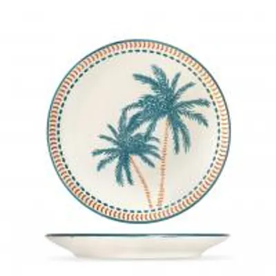 Immagine prodotto di H&H Set 12 Piatti Frutta Haiti In Stoneware Cm 19,5