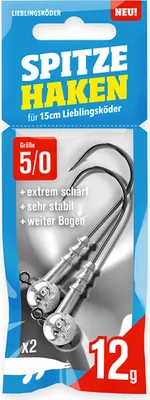 Produktbild von Lieblingsköder spitze Haken 12g #5/0